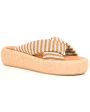 Andrewti Platform Sandal in White and Brown Sale