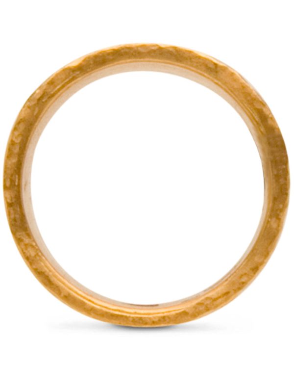 24k Yellow Gold Large Rattan Ring Online now