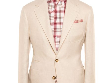 Beige Linen Blend Sportcoat Discount