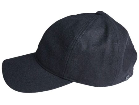 Wool Blend Cap in Navy Sale