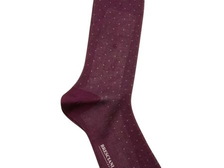 Violet and Blue Pindot Midcalf Sock Online Sale