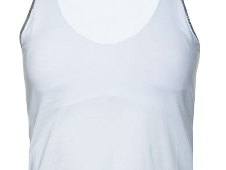 White Monili Strap Tank Online