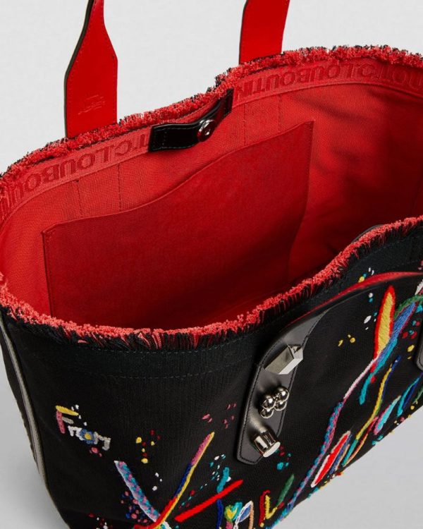 Frangibus Medium Tote Bag in Black Multicolor Online Sale