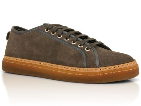 Biella Suede Sneaker in Piombo Sale