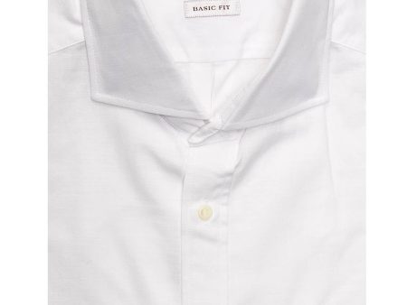 White Spread Collar Dress Shirt Online Sale