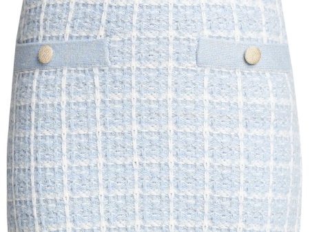 Babybell Blue Tweed Callington Mini Skirt on Sale