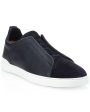 Triple Stitch Classic Sneaker in Navy Hot on Sale