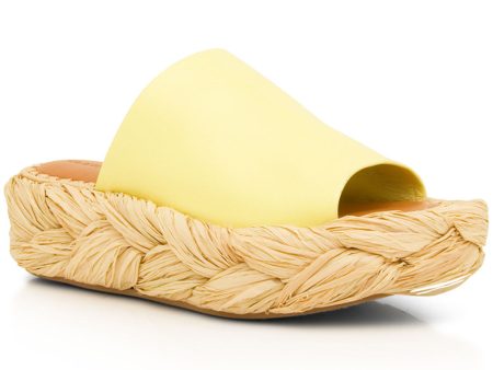 Axel Platform Espadrille Sandal in Lemon Online