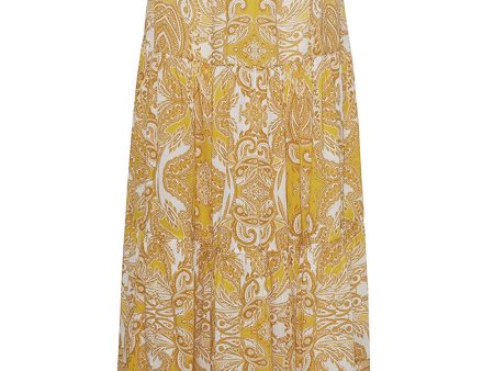 Yellow Paisley Melanie Skirt Online Sale