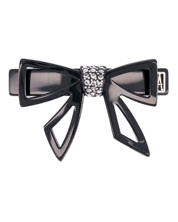 Black A L’Infini Bow Hair Barrette Cheap