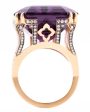 Amethyst and Diamond Cocktail Ring Supply