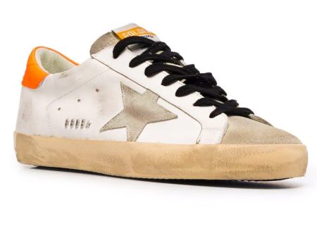 White and Orange Super-Star Classic Sneaker Cheap