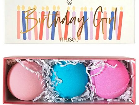 Birthday Girl Bath Bomb Set of Three Discount