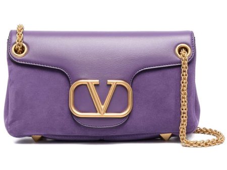 VLOGO Shoulder Bag in Indian Violet on Sale