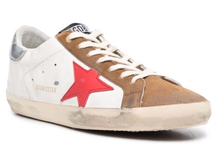 White and Brown Super-Star Classic Sneaker For Discount