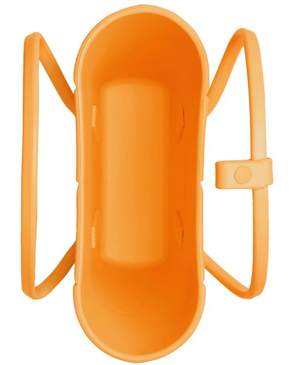 Arco Rubber Tote in Tangerine Fashion