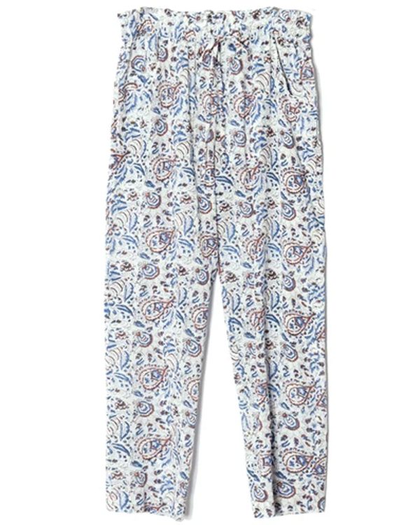 White Mosaic Tayler Pant For Sale