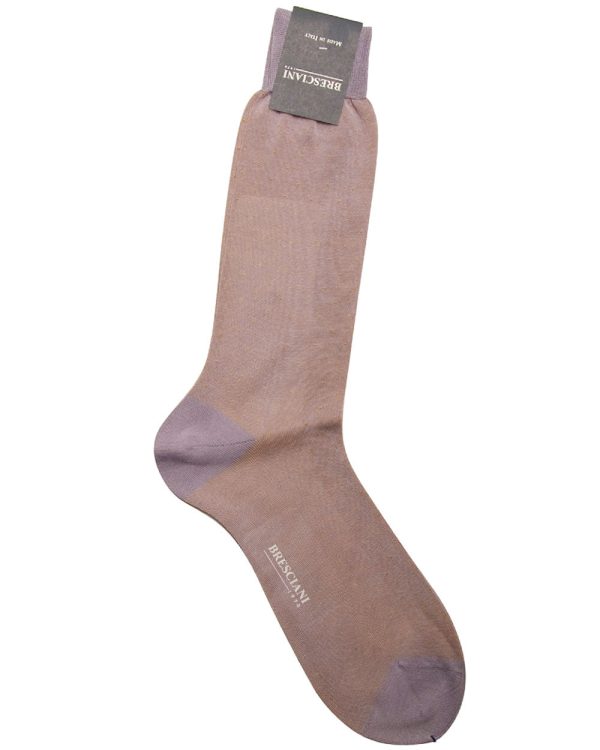 Yellow and Purple Pindot Midcalf Sock Sale