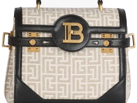 B Buzz 23 Monogram Bag in Natural Linen For Cheap