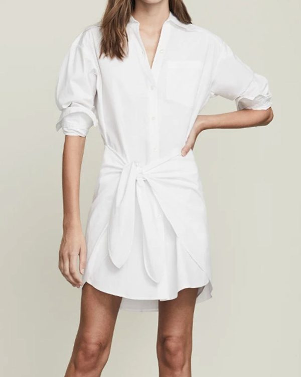 White Roanoke Shirt Dress Online