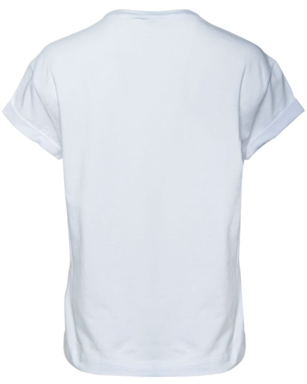 White Monili Collar T-Shirt Online Hot Sale