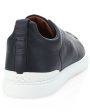 Triple Stitch Classic Sneaker in Navy Hot on Sale