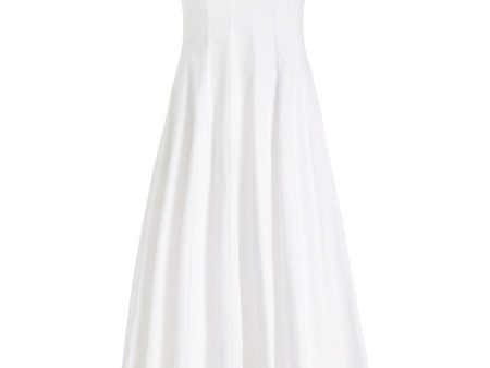 White Wells Midi Dress Discount