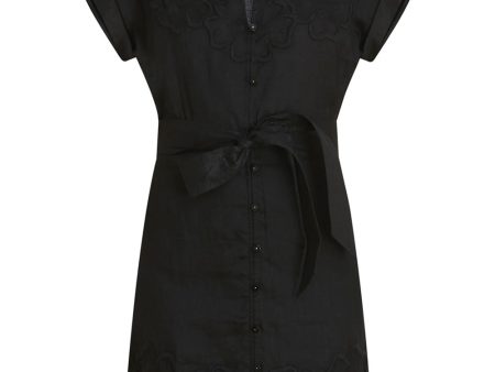 Black Archie Eyelet Dress Cheap