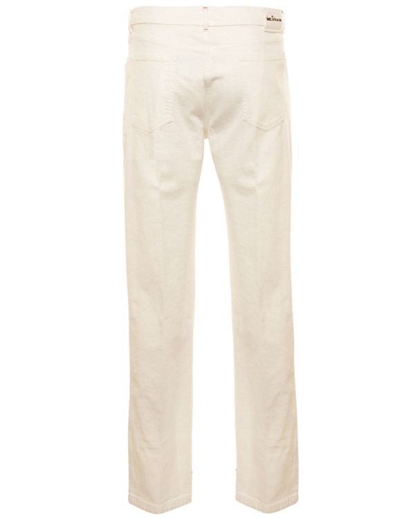 5 Pocket Denim Pant in Icy White Online Sale