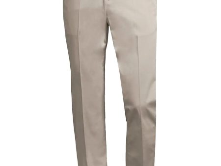 5 Pocket Slim Fit Flat Front Trouser in Putty on Sale