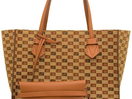 Bregancon Reversible Tote in Classique Brown For Discount