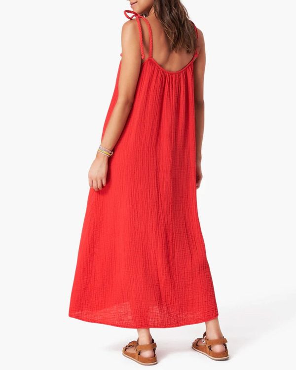 Apple Red Joli Dress Hot on Sale