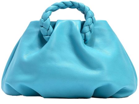 Bombon Small Leather Crossbody in Turquoise Cheap