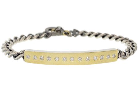 Yellow Gold Diana Link Bracelet For Sale