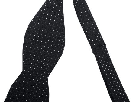 Black and White Mini Dot Bow Tie Sale