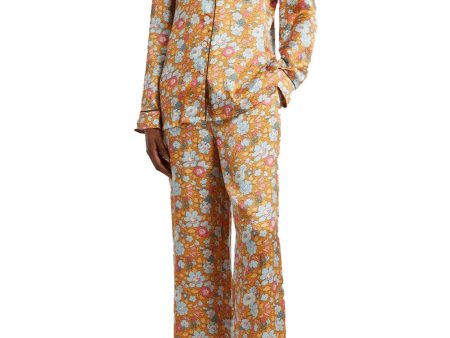 Betsy Silk Pajamas in Caramel Online