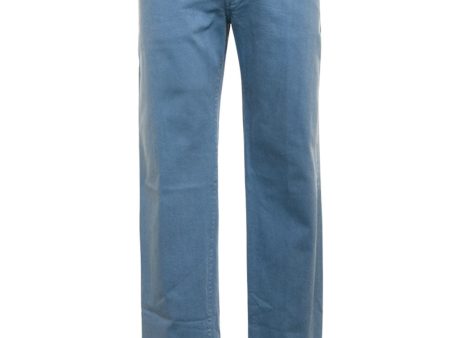 5 Pocket Denim Pant in High Blue For Discount