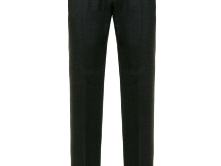 Black Houndstooth Wool Trouser Online Hot Sale