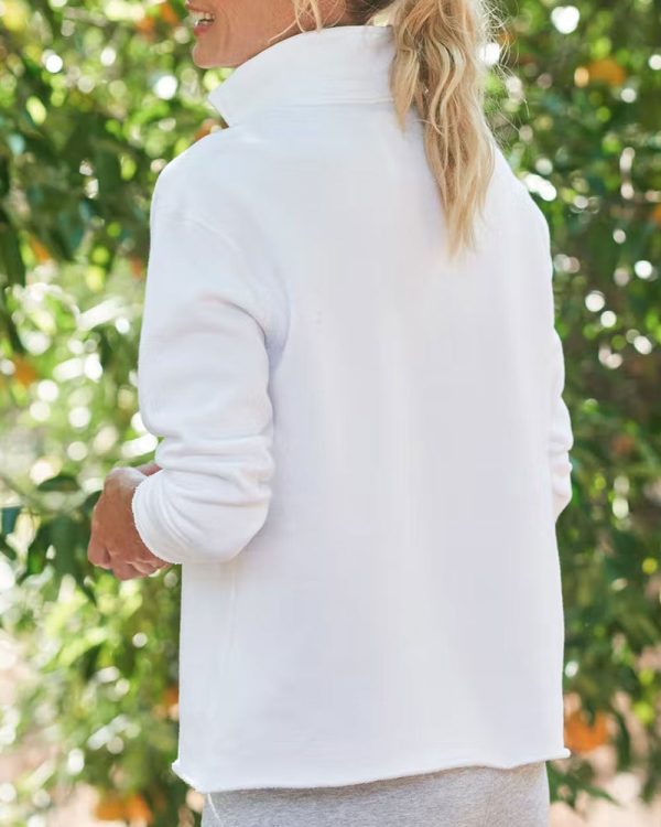 White Popover Henley Sale