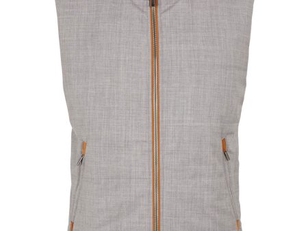 Wool Vest in Light Grey Online