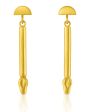 Yellow Gold Viking Orb Drop Earrings Online Hot Sale