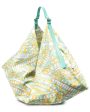 Bandierine Print Maxi Carré Bag in Acqua Giallo Fashion