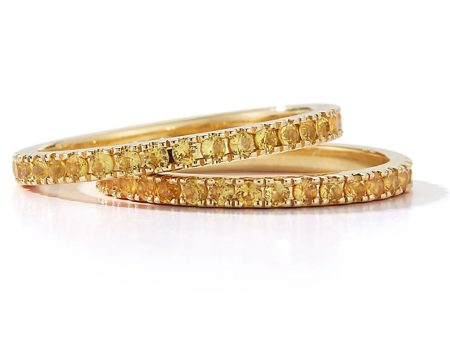 Yellow Sapphire Eternity Band Ring Online