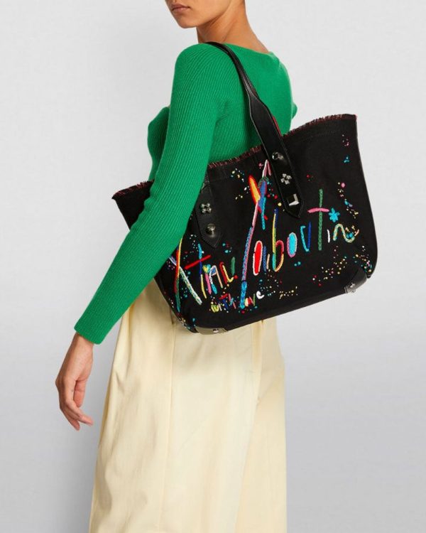 Frangibus Medium Tote Bag in Black Multicolor Online Sale