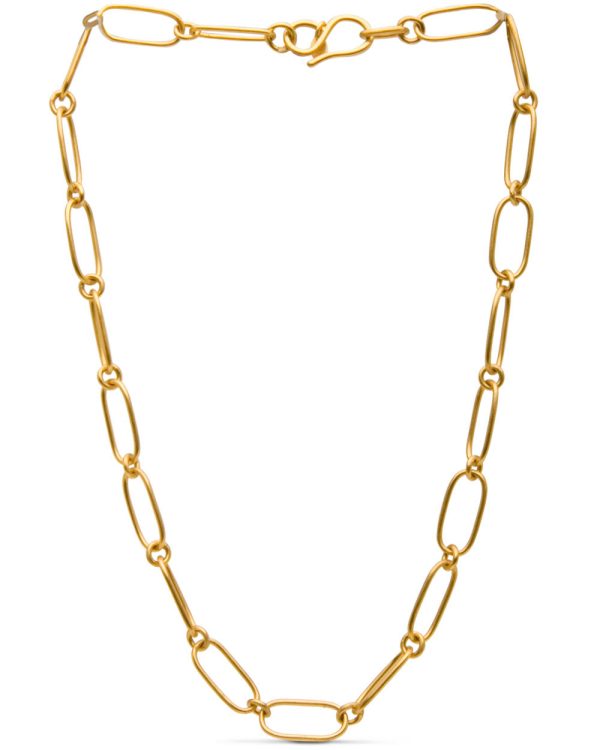 22k Gold Cypriot Link Necklace For Cheap