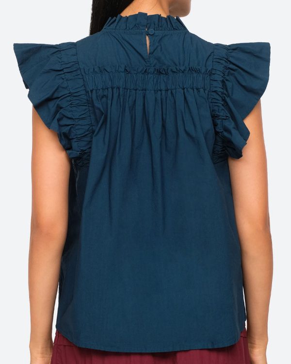 Aegean Gaia Short Sleeve Blouse For Cheap