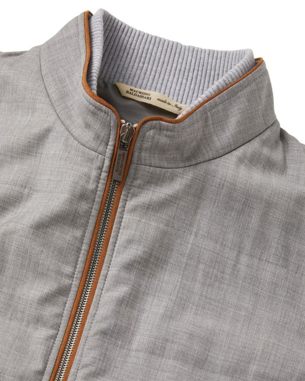 Wool Vest in Light Grey Online