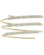 Yellow Gold Diamond 3 Coil Bracelet Cheap