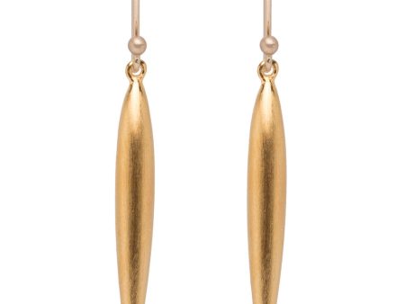 24K Gold Vermeil Large Rice Earrings Supply