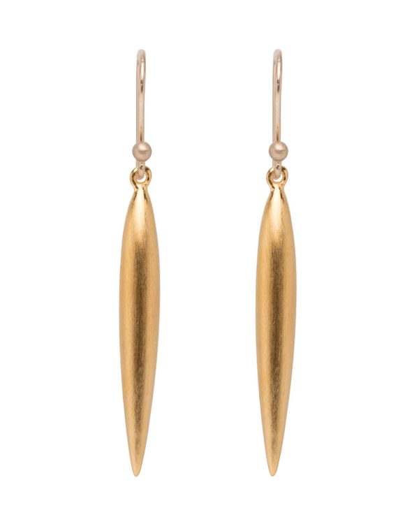 24K Gold Vermeil Large Rice Earrings Supply